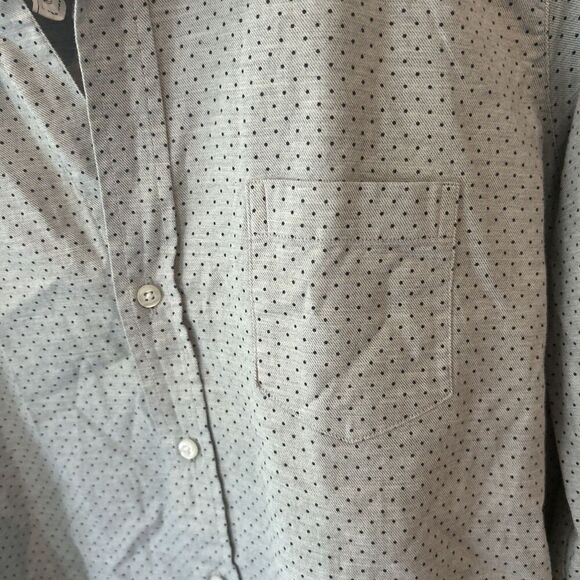 Frank & Eileen Gray Cotton Eileen Button Front Blouse Womens Size Small - Picture 5 of 9